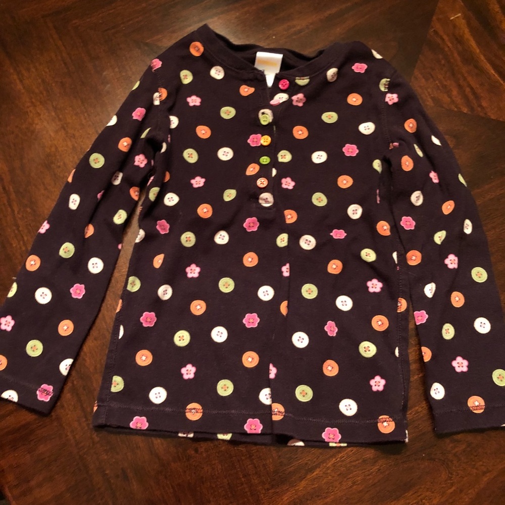 Gymboree ‘buttons’ Henley T-shirt